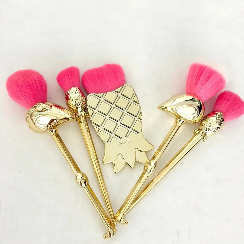 Tarte Pink and Gold Tropical Makeup Brush Set